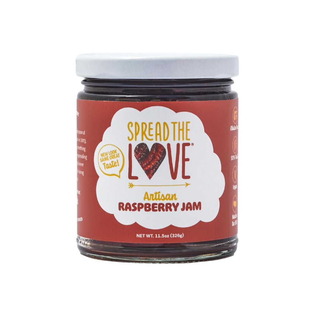 
                  
                    Load image into Gallery viewer, Spread The Love Raspberry Artisan Jam 11.5oz Jar
                  
                