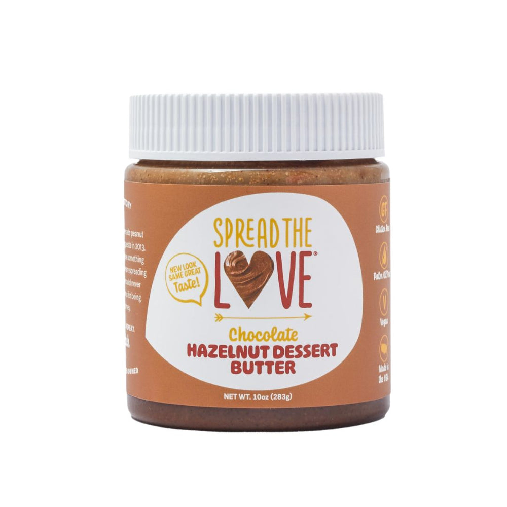 
                  
                    Load image into Gallery viewer, Spread The Love Chocolate Hazelnut Dessert Butter 10 oz Jar
                  
                