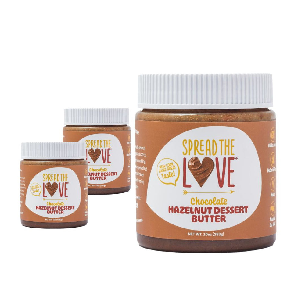 
                  
                    Load image into Gallery viewer, Spread The Love Chocolate Hazelnut Dessert Butter 3 Pack
                  
                