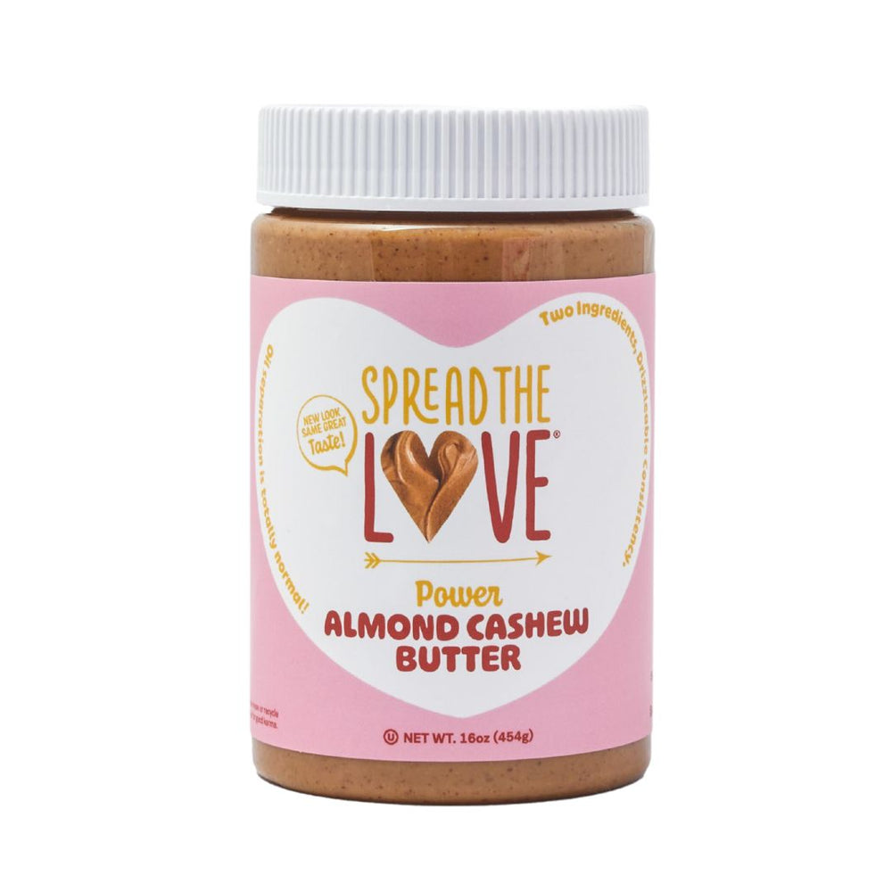 
                  
                    Load image into Gallery viewer, Spread The Love ALMOND CASHEW Power Butter 16 oz. Jar
                  
                