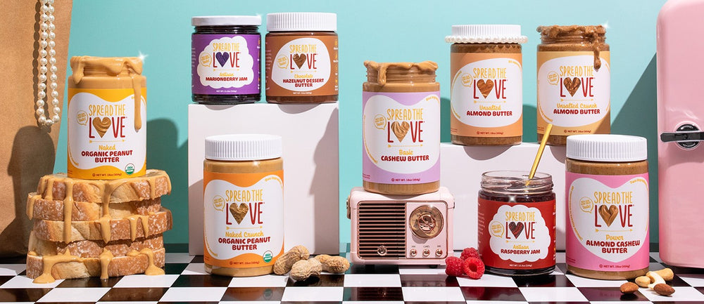 New assortment of Spread The Love jars to celebrate our 10th anniversary
