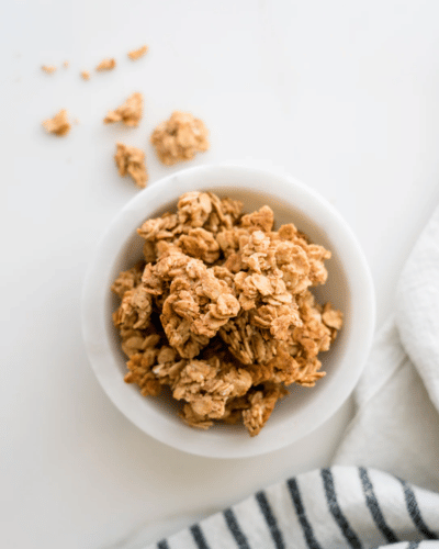 Bowl of Almond Butter Granola