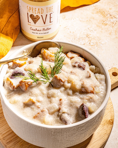 Bowl of Dairy Free Potato Chowder 