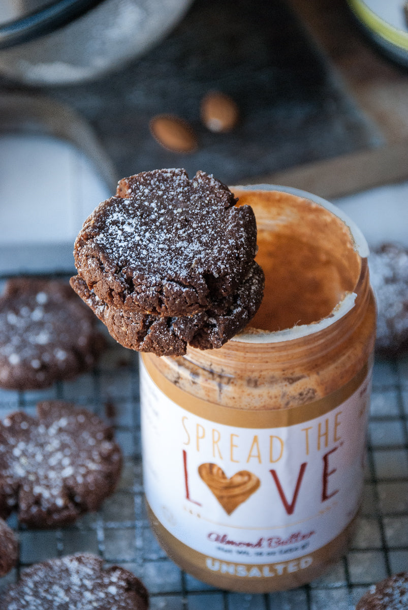 Almond Butter Crinkle Cookies