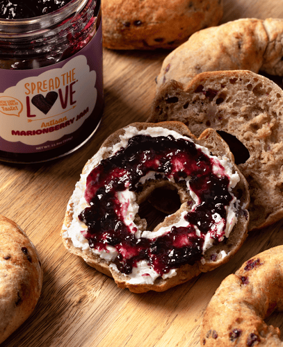 Air Fryer Marionberry Bagels