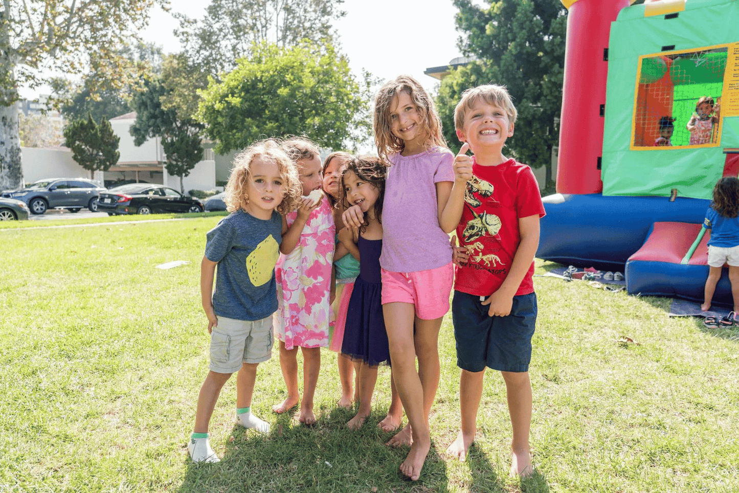 Tala and her friends at her birthday party