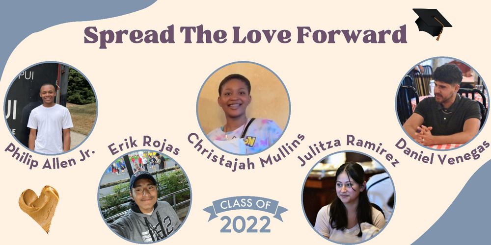 Spread The Love Forward 2022 Scholarship Recipients Photo Banner.