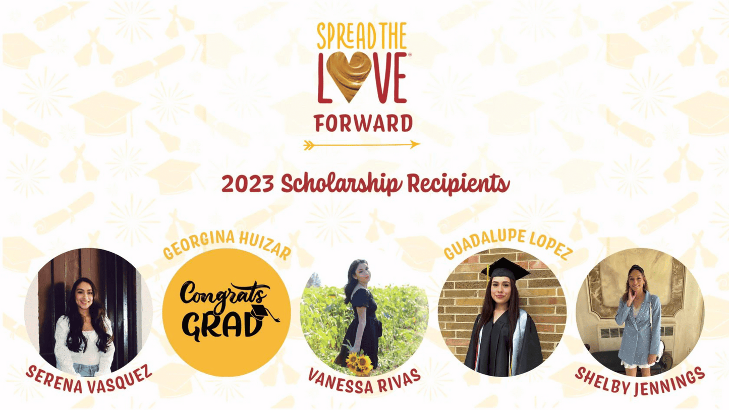 Spread The Love Forward 2023 Scholarship Recipients Photo Banner.