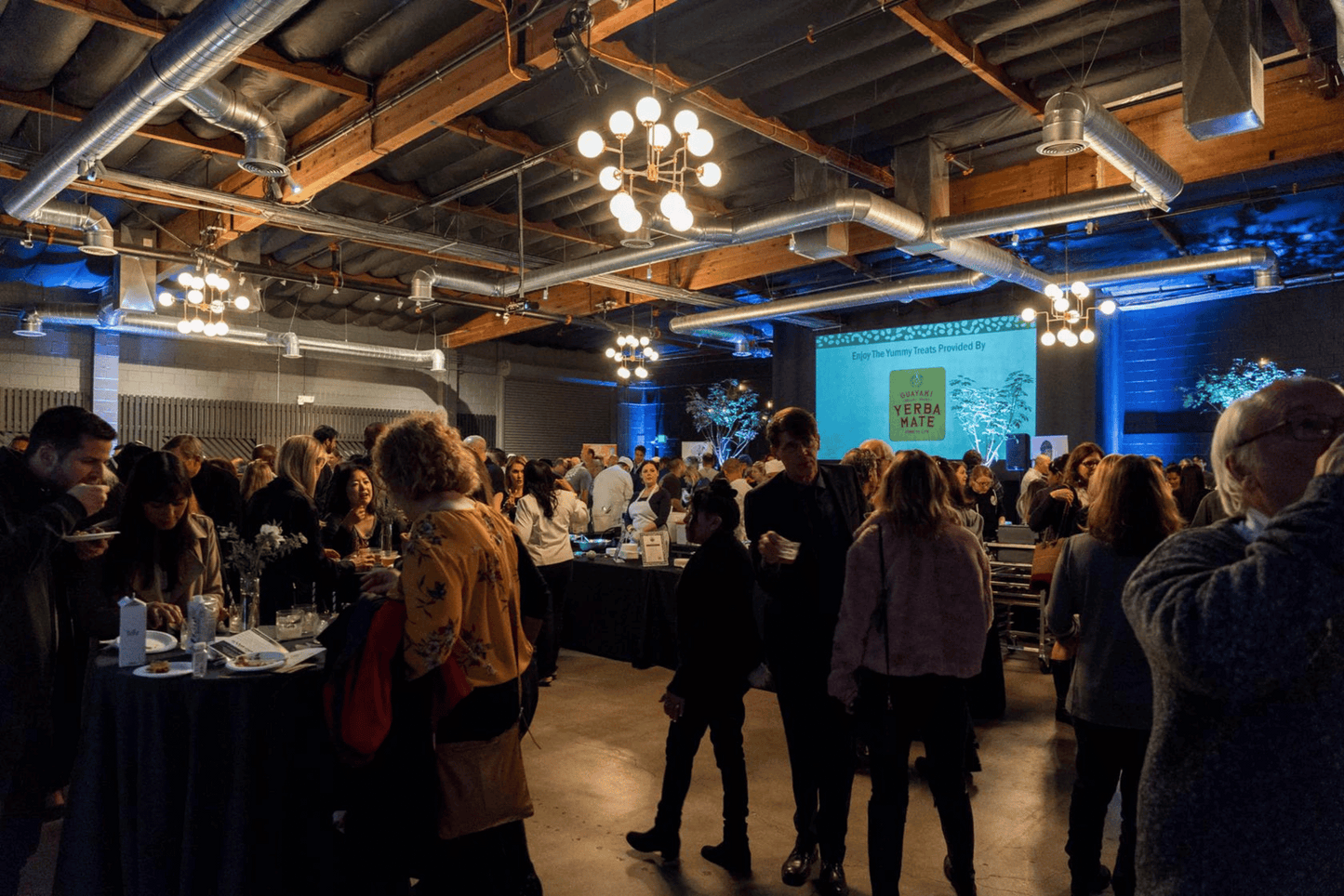 Wide shot of everyone at Taste of St. Joseph Center event.