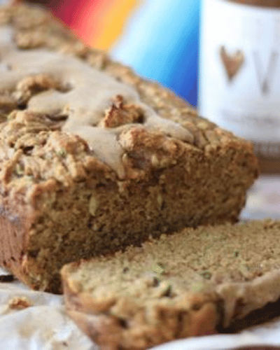 Loaf of Zucchini Almond Butter Bread