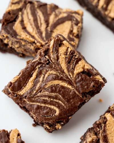 Ultra Fudge Peanut Butter Swirl Brownies 