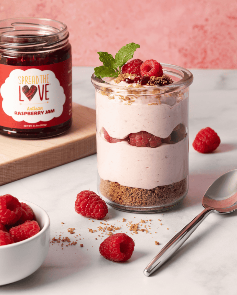 Jar of Raspberry Mousse