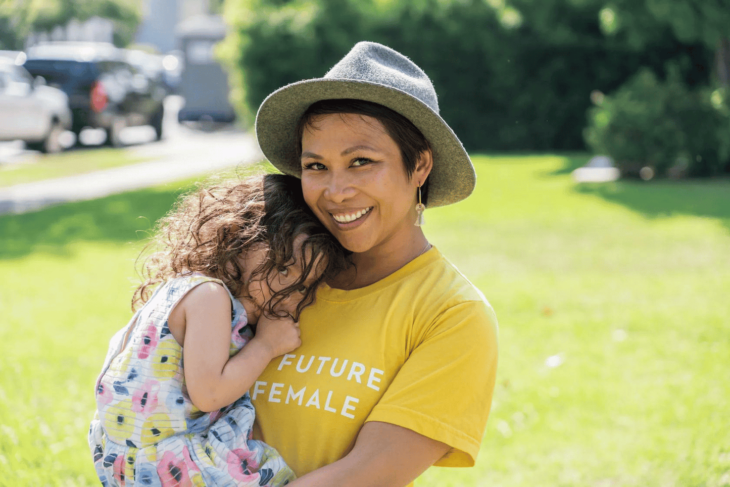 Val with her daughter Taj