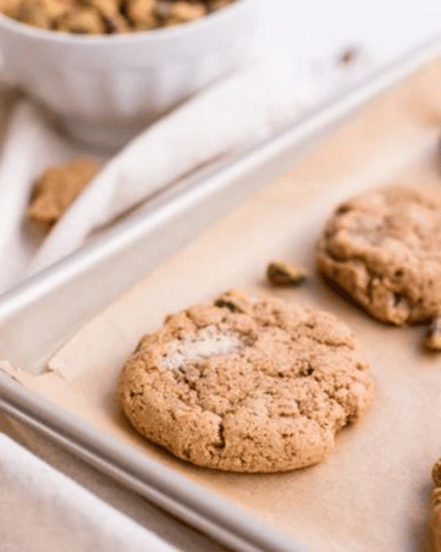 Cookies Sheet of Pistachio Almond Butter Cookies