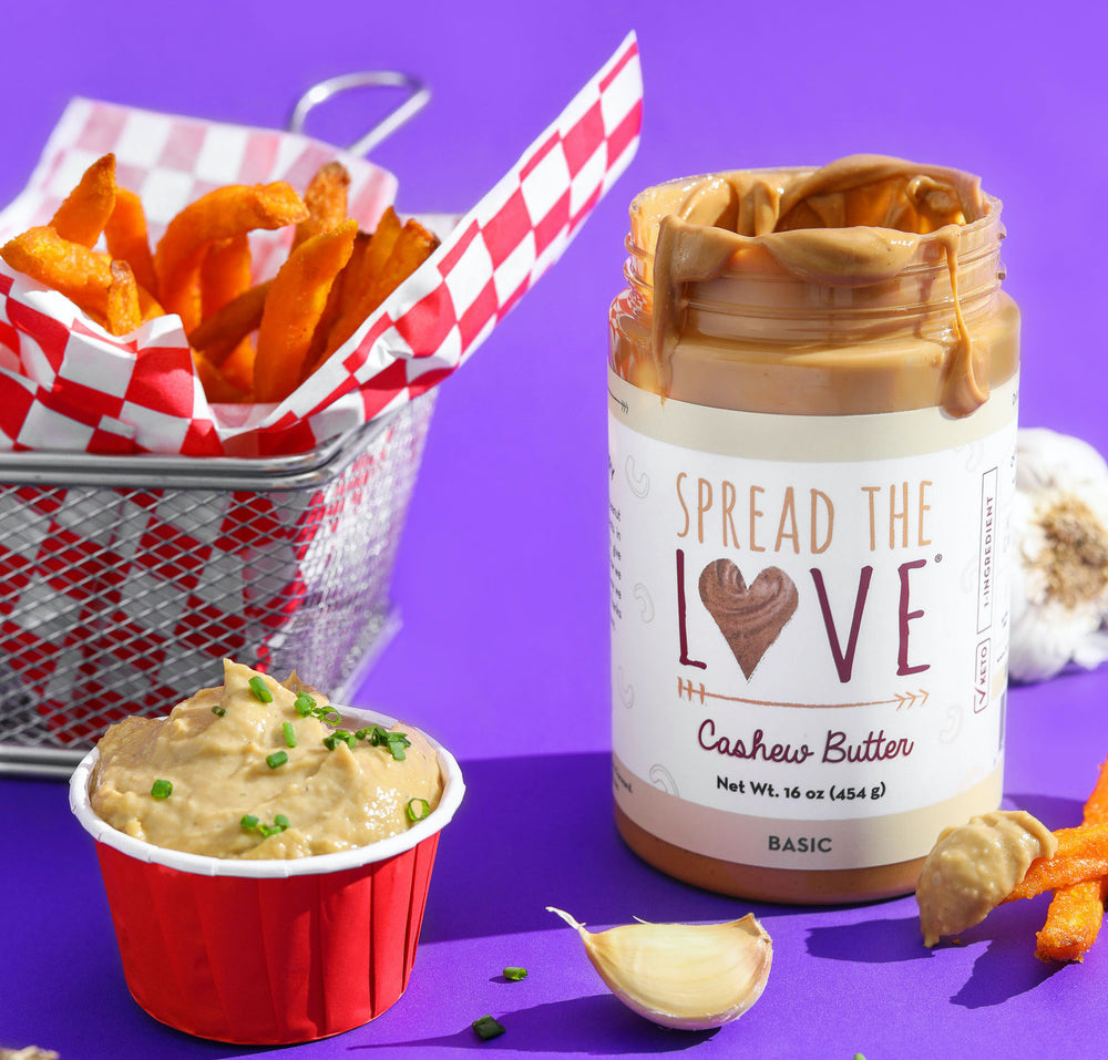 Roasted Garlic Cashew & Chive Spread with BASIC Cashew Butter