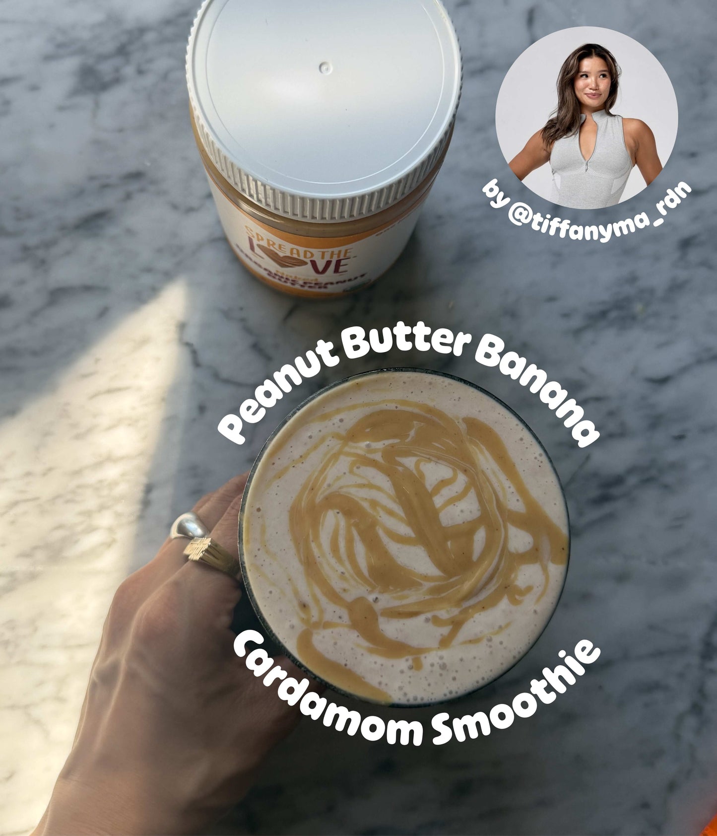 Peanut Butter Banana Cardamom Smoothie 