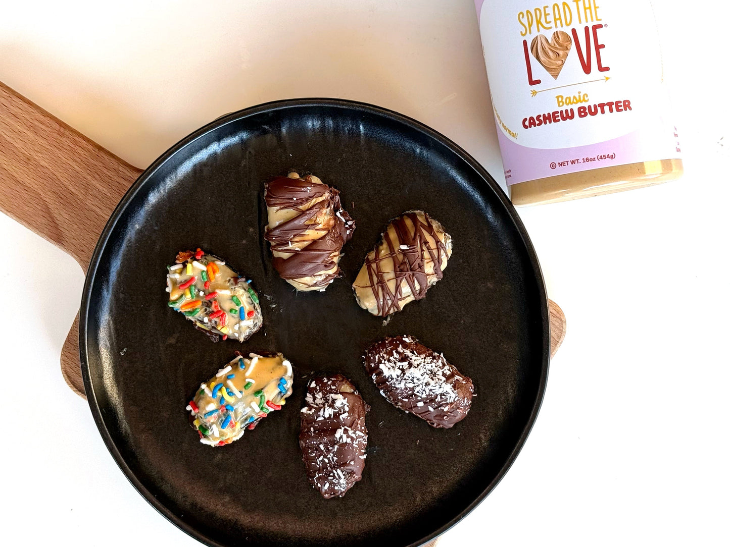 Cashew Butter Chocolate Fruit Bites