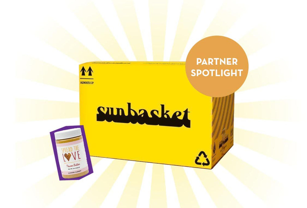 Partner Spotlight: Sunbasket Box with Almond Cashew Butter.