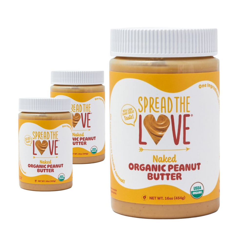 
                  
                    Load image into Gallery viewer, NAKED Organic Peanut Butter-Nut butters-Spread The Love-3-pack-Spread The Love Foods
                  
                