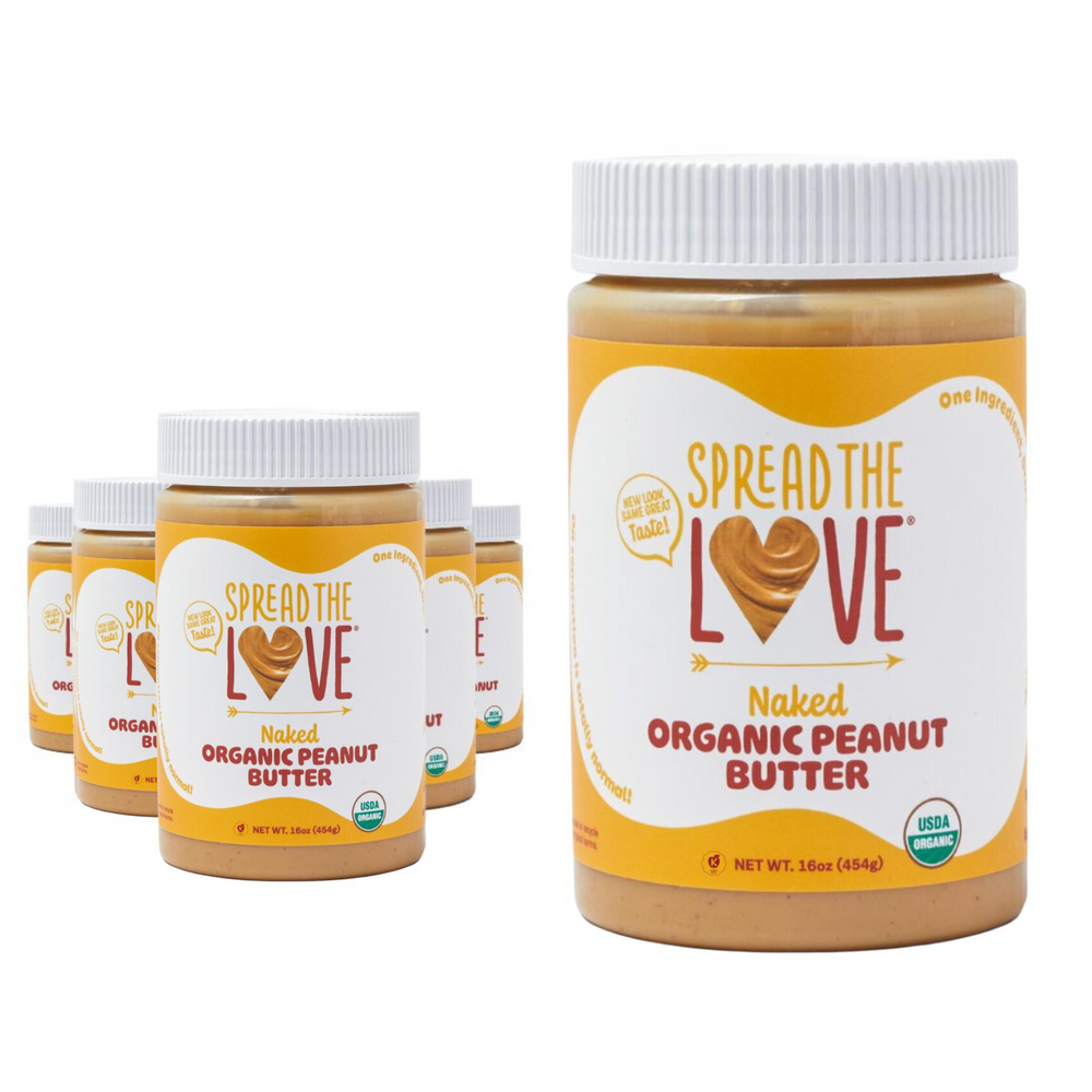 NAKED Organic Peanut Butter-Nut butters-Spread The Love-6-pack-Spread The Love Foods
