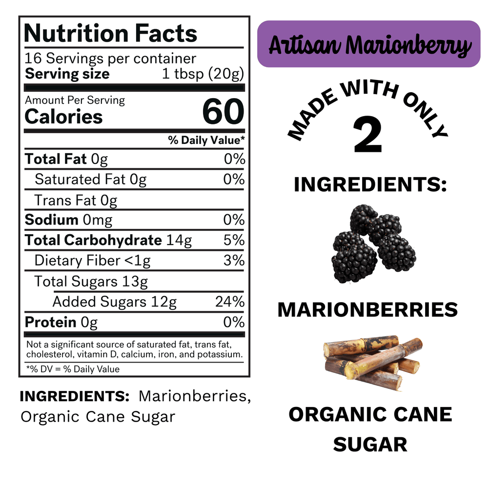 ARTISAN Marionberry Jam - Wholesale-jams-Spread The Love Foods-12-Pack (12 x 11.5 oz. jar)-Spread The Love Foods