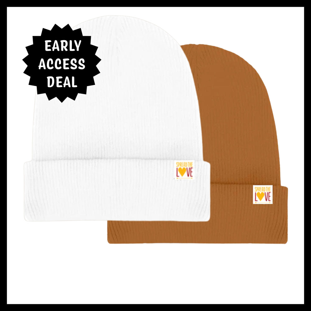 
                  
                    Load image into Gallery viewer, Beanie-Spread The Love Foods-White-Spread The Love Foods
                  
                