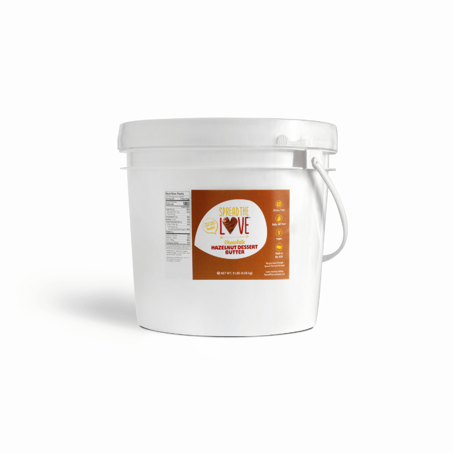 CHOCOLATE HAZLENUT Dessert Butter 9-Pound Pail - Wholesale-Nut butters-Spread The Love Foods