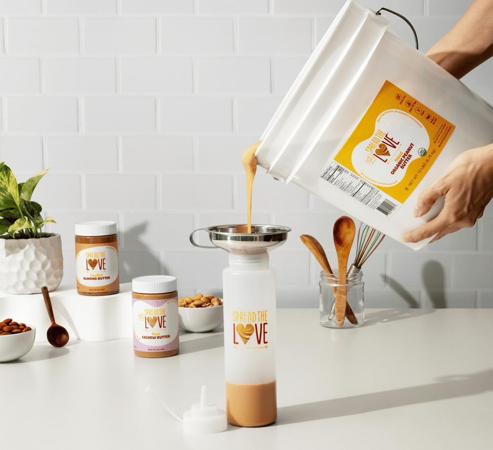 NAKED Organic Peanut Butter Pail 15 Pounds - Wholesale-Nut butters-Spread The Love-Spread The Love Foods
