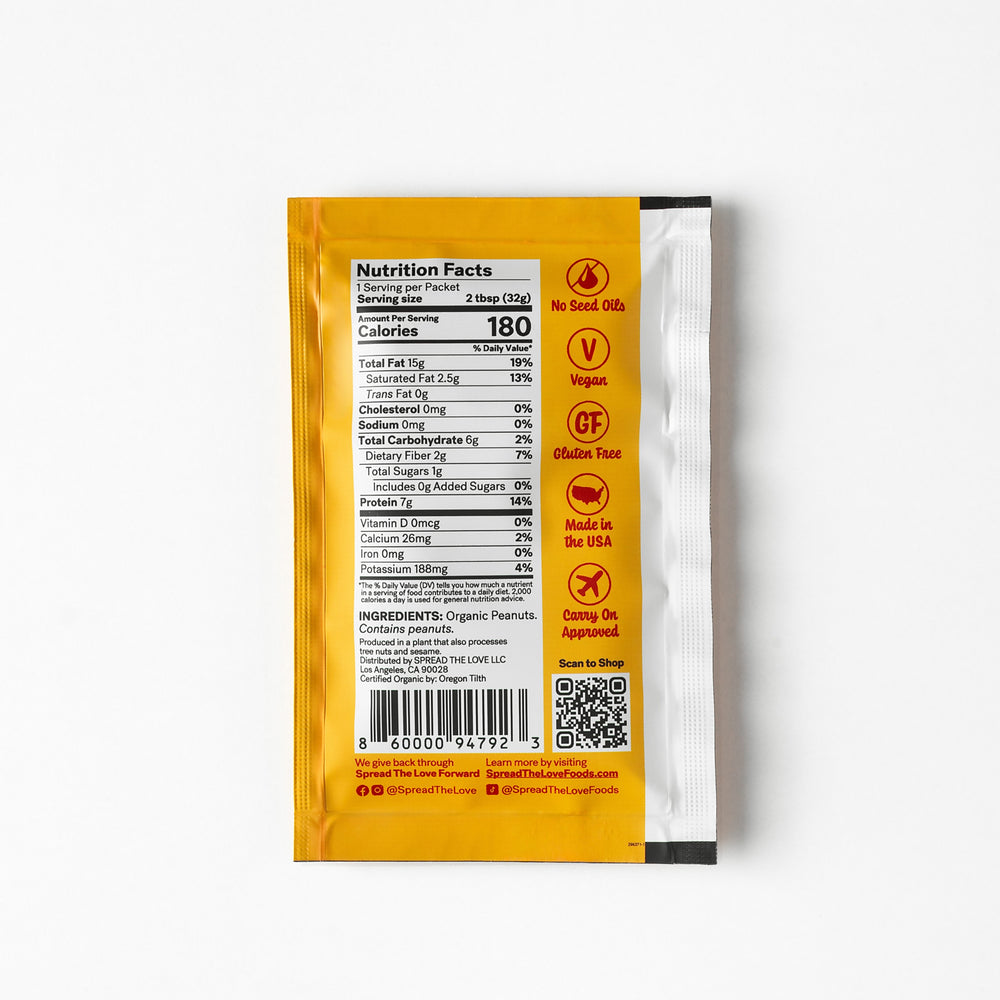 
                  
                    Load image into Gallery viewer, NAKED Organic Peanut Butter Single Serve Packets
                  
                