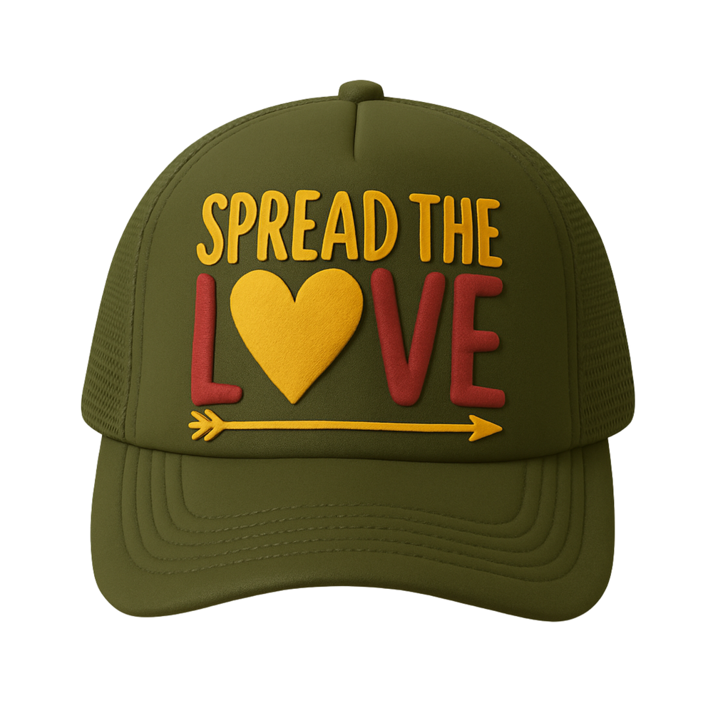 Spread The Love® Puff Print Trucker Hat