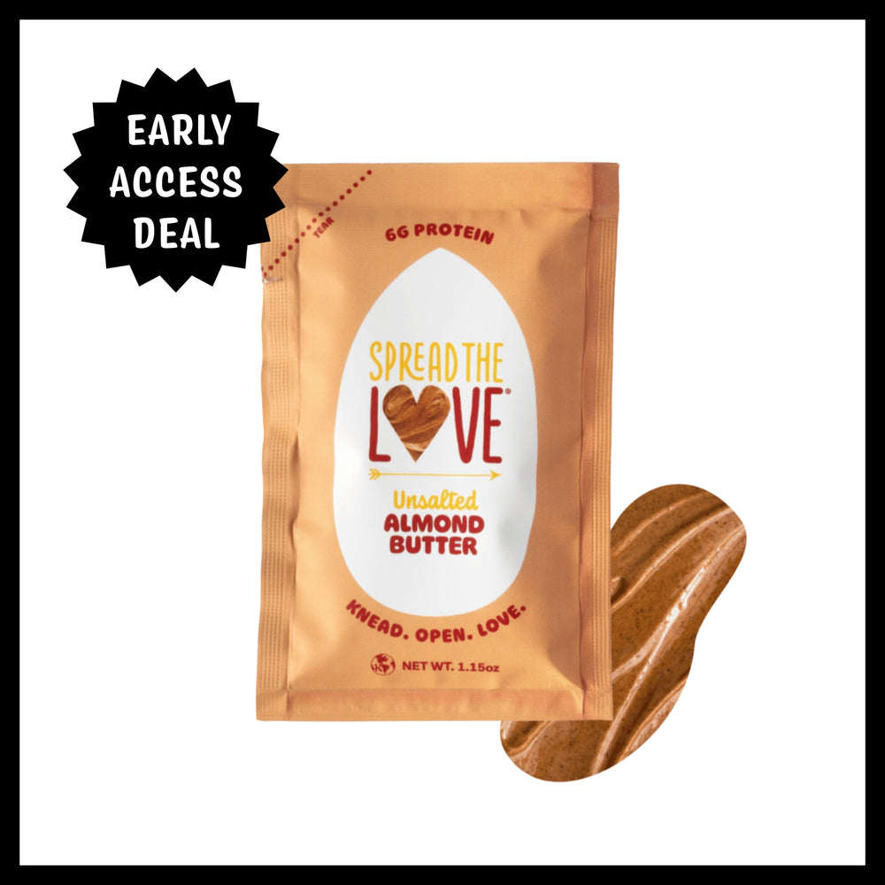 
                  
                    Load image into Gallery viewer, UNSALTED Almond Butter Single-Serve Packets-Nut butters-Spread The Love Foods-10-Pack-Spread The Love Foods
                  
                
