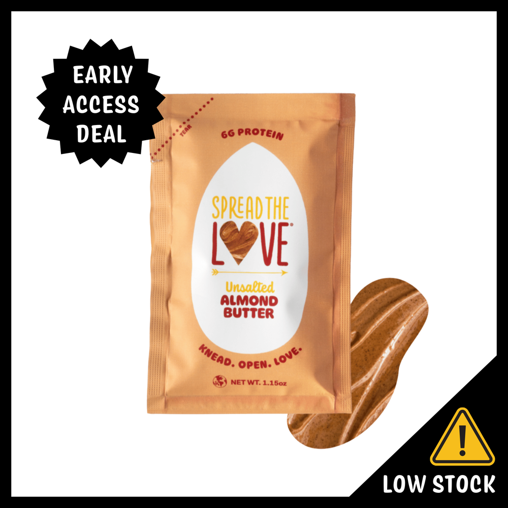 
                  
                    Load image into Gallery viewer, UNSALTED Almond Butter Single-Serve Packets-Nut butters-Spread The Love Foods-10-Pack-Spread The Love Foods
                  
                
