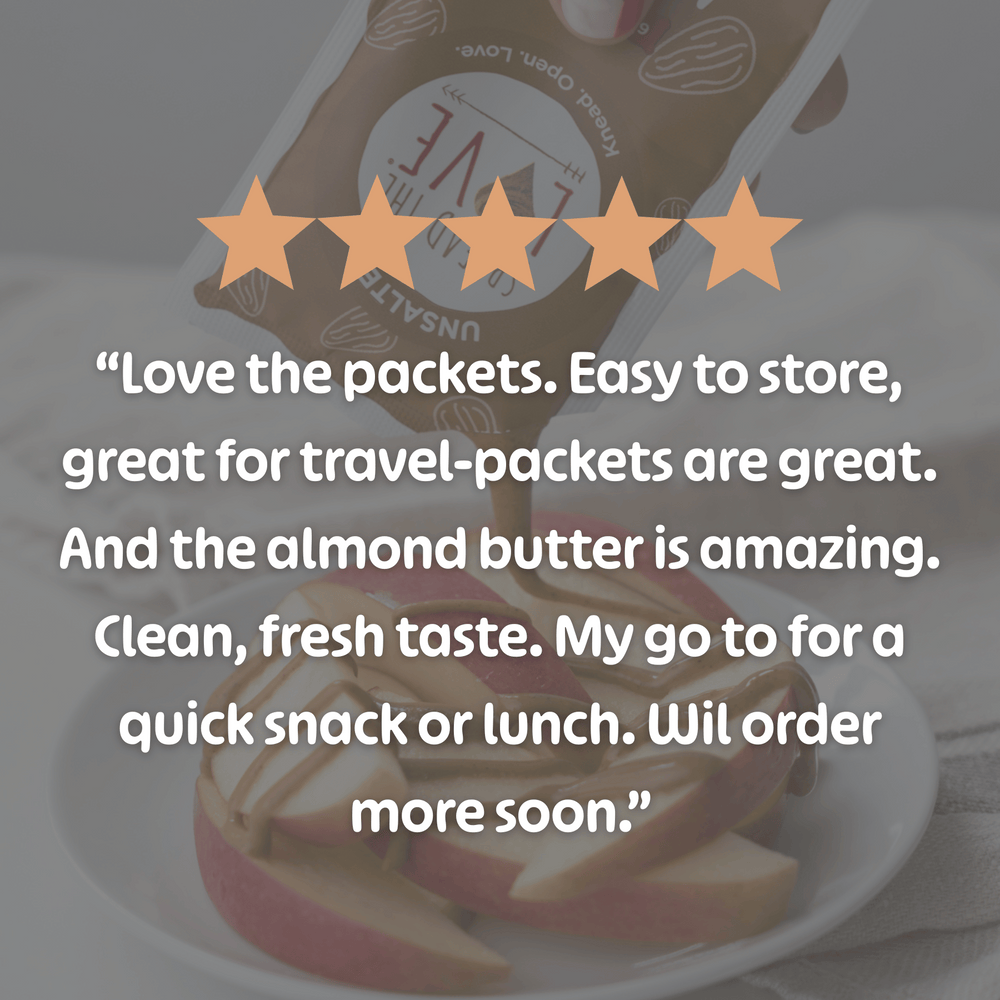 
                  
                    Load image into Gallery viewer, Spread The Love Unsalted Almond Butter Single Serve Packets Review
                  
                