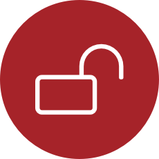 open lock icon