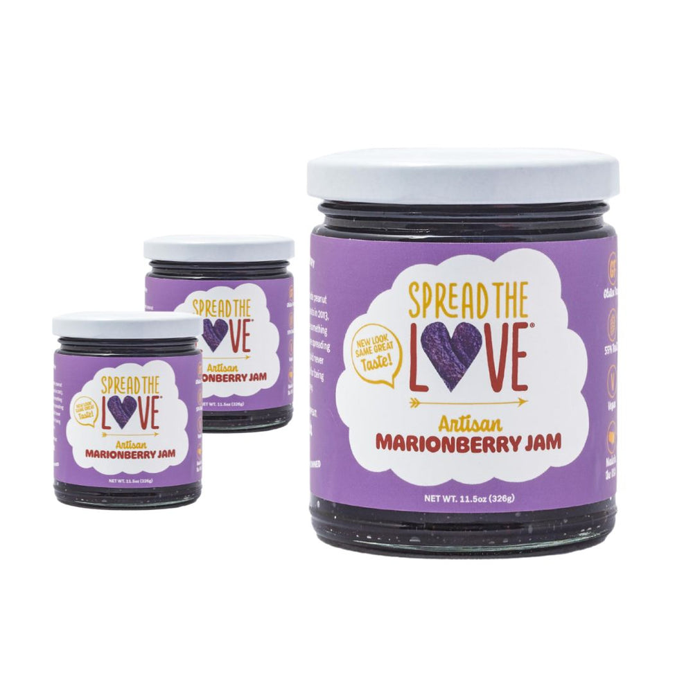 
                  
                    Load image into Gallery viewer, Spread The Love Marionberry Artisan Jam 3 Pack
                  
                
