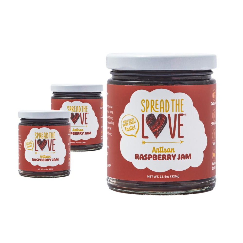
                  
                    Load image into Gallery viewer, Spread The Love Raspberry Artisan Jam 3 Pack
                  
                