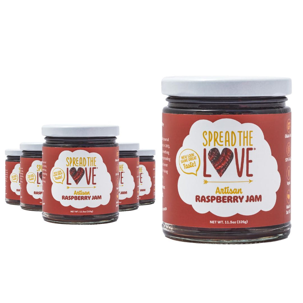 
                  
                    Load image into Gallery viewer, Spread The Love Raspberry Artisan Jam 6 Pack
                  
                