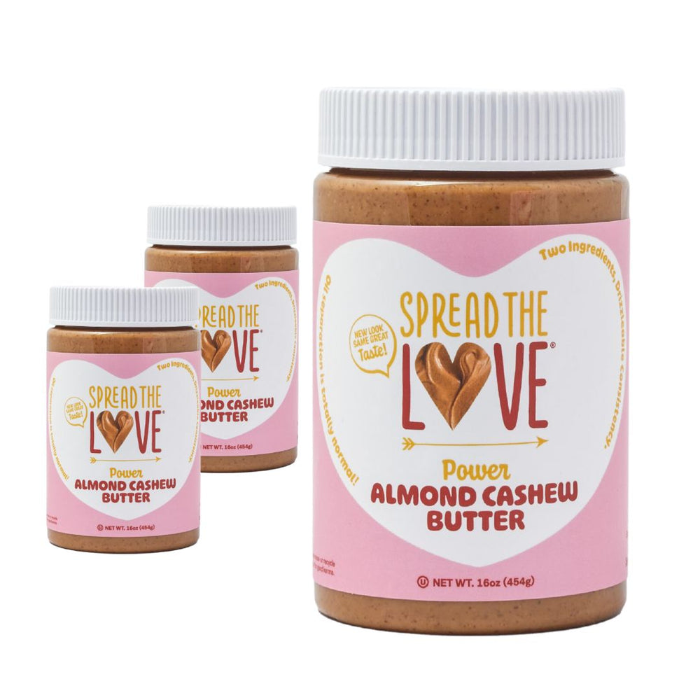 
                  
                    Load image into Gallery viewer, Spread The Love ALMOND CASHEW Power Butter 3 Pack
                  
                
