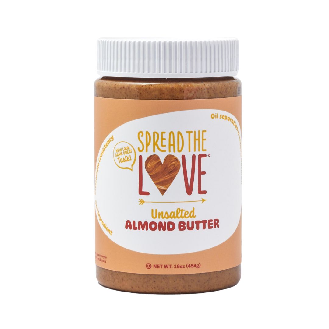 Spread The Love® UNSALTED Almond Butter – Spread The Love Foods