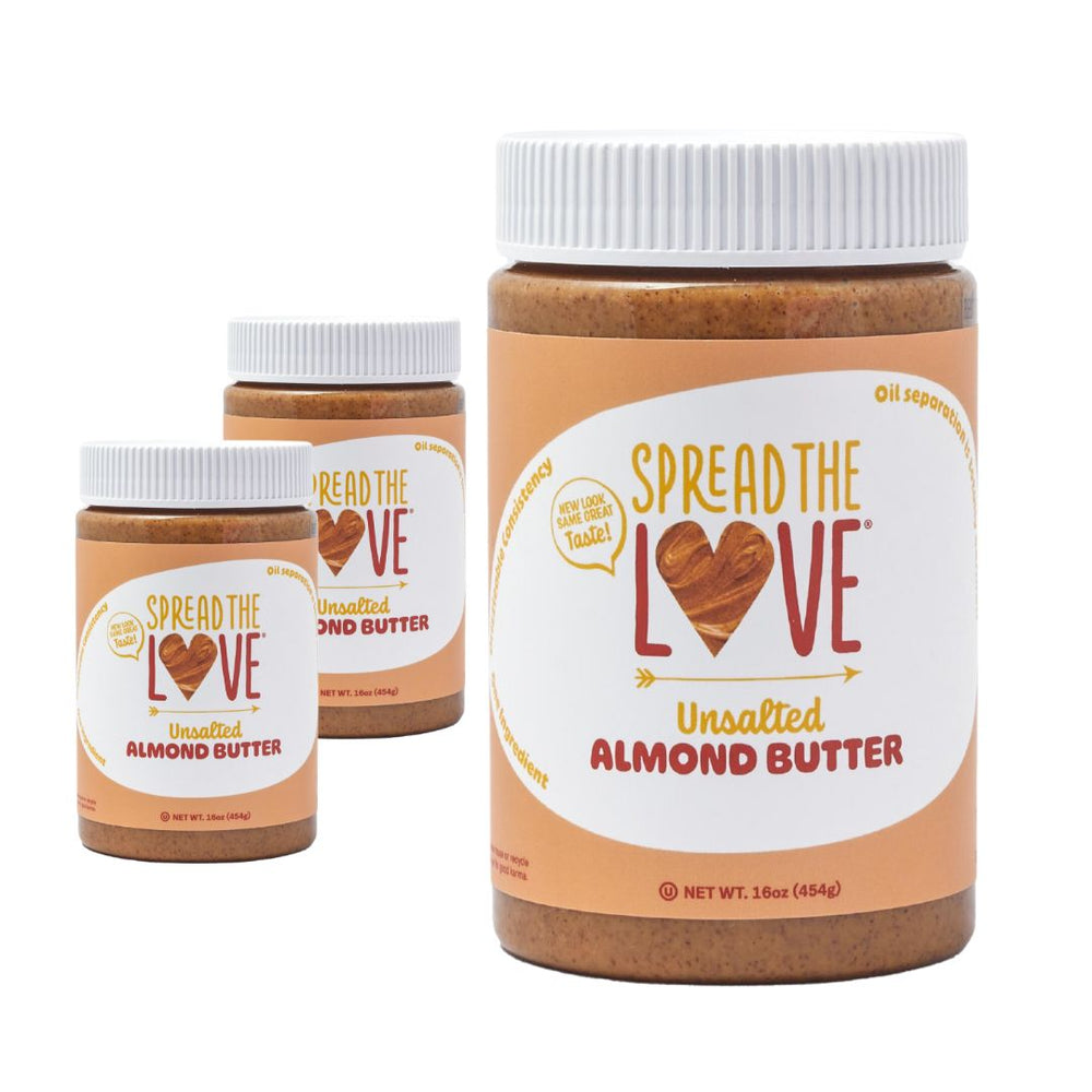 Spread The Love Unsalted Almond Butter 3 Pack
