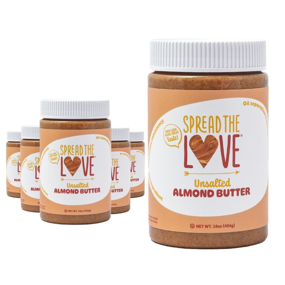 Spread The Love Unsalted Almond Butter 6 Pack